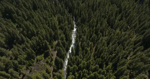 WaterFall Drone Aerial View Stock Footage 221101174