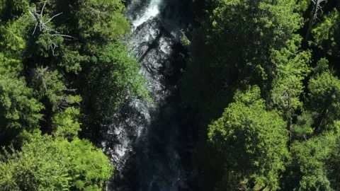 WaterFall Drone Aerial View Stock Footage 221101525