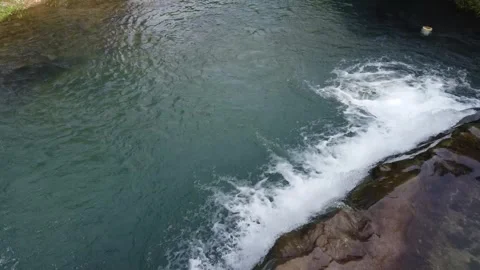 Waterfall by drone Stock Footage 302728440