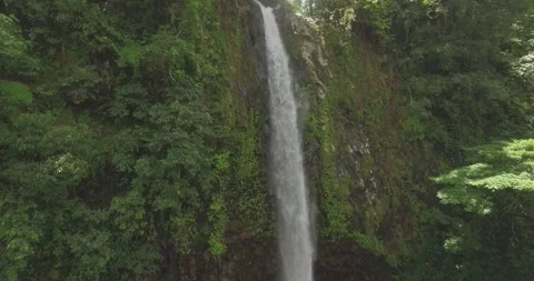 Waterfall Drone Shoot Stock Footage 268585823