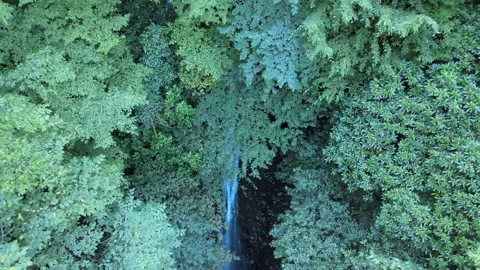 Waterfall drone shot Stock Footage 240781619
