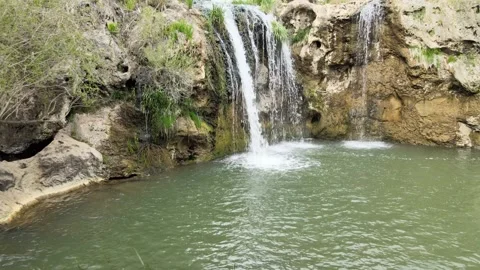 Waterfall drone shot Video stock 242313057