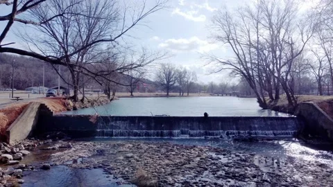 Waterfall drop Video stock 228698419