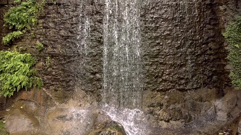 Waterfall Drops and Rocks in Nature Stock Footage 90240057