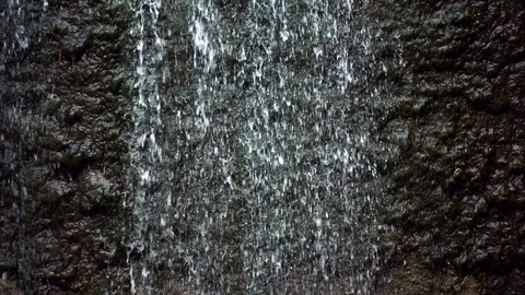 Waterfall Drops and Rocks in Nature Stock Footage 90240879