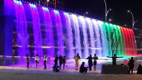 Waterfall in Dubai Stock-Footage 70460675