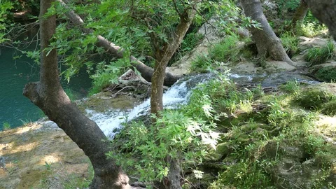 Waterfall Duden, Turkey Stock Footage 89080215