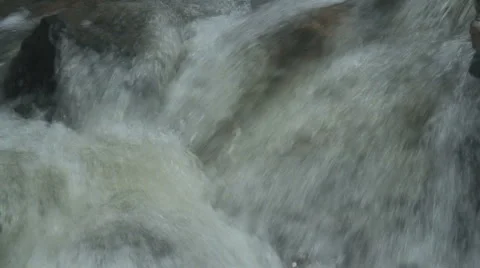 Waterfall during winter Stock Footage 982763