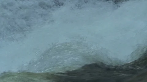 Waterfall during winter Stock Footage 1014906