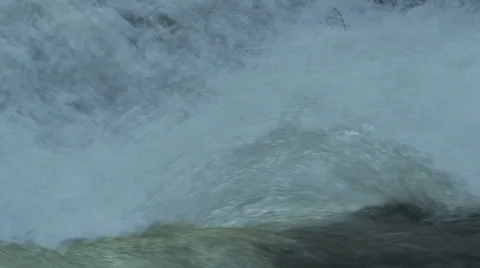 Waterfall during winter Stock Footage 1014907