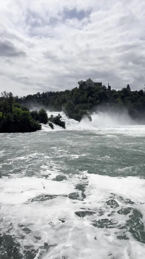 Waterfall dynamics: moving flow and splashes Stock Footage 306067619