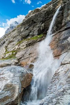 Waterfall on Eiger Trail Stock Photos