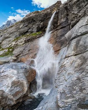 Waterfall on Eiger Trail Stock Photos