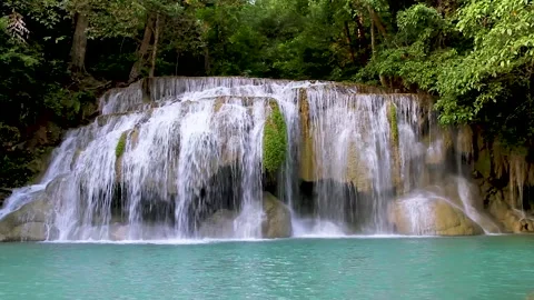 Waterfall the Erawan Stock Footage 277128992