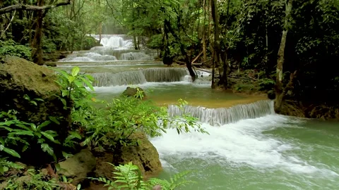 Waterfall the Erawan Stock Footage 277128995