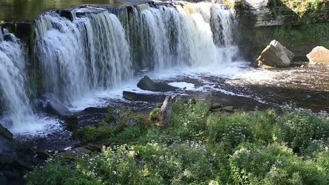 Waterfall in Estonia Stock Footage 82186817