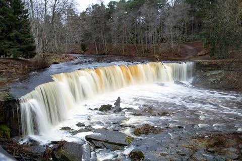 Waterfall in Estonia Foto stock