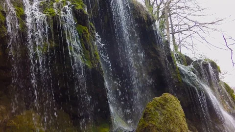 The waterfall of the Etropole monastery Stock Footage 88253374