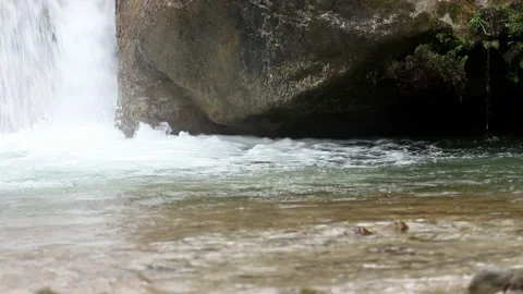 Waterfall Extreme Close Up Stock Footage 145676006