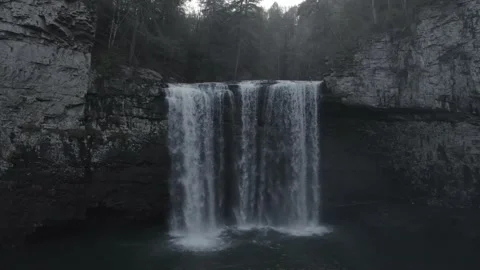 Waterfall At Eye Level Stock Footage 148514802