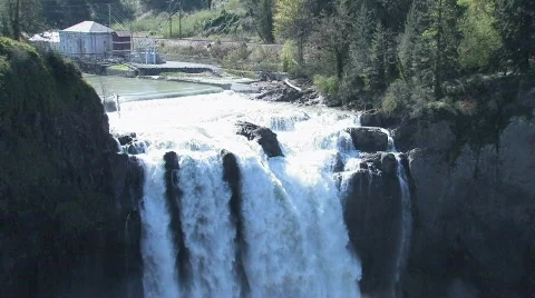 Waterfall in the Fall City, WA Stock Footage 622589