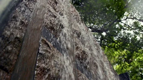 Waterfall Feature in Ueno Park - Tokyo, Japan Stock Footage 336818739