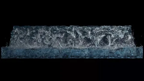 Waterfall fill up box v1 Video stock 336325765