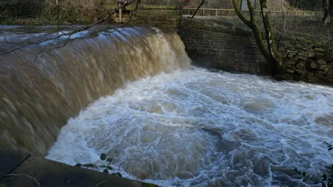 Waterfall in flood Stock Footage 170710974