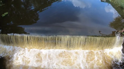 Waterfall. The flow of water. Stock Footage 100664918