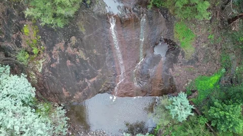 Waterfall flowing down Stock Footage 334907240