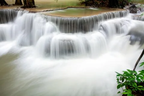 Waterfall flowing Foto stock