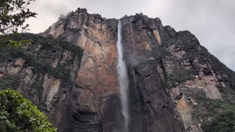 This waterfall flows through one of the world's oldest landscapes Stock Footage 340267000