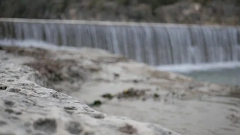Waterfall Focus Pull Video stock 73943768
