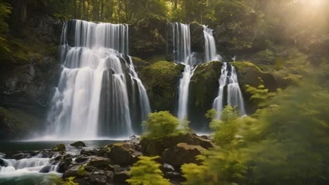 Waterfall Stock Footage 263352805