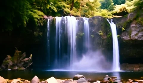 Waterfall footage Stock Footage 255507194