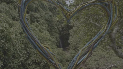 Waterfall in the forest, Bali, Indonesia Stock Footage 129077944