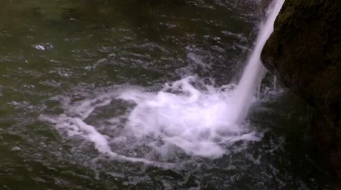 Waterfall in a forest Stock Footage 7753068