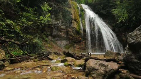 Waterfall in forest 動画素材 11196429