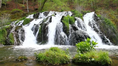Waterfall in the forest 스톡 동영상 37926953