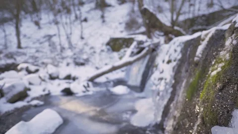 Waterfall in the forest Stock Footage 71209681