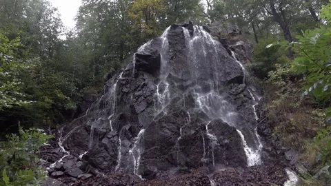 The waterfall in the forest Vidéo 76966365