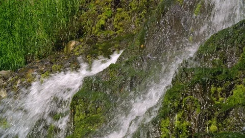 Waterfall in the forest Stock Footage 95675636