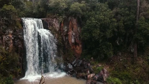Waterfall in the forest Stock Footage 138180507