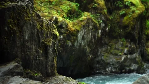 A waterfall in a forest Stock-Footage 156021916