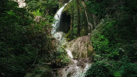 Waterfall at the forest. Video stock 198737645