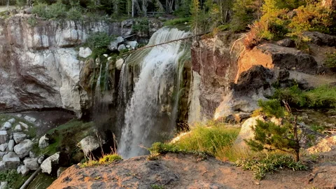 Waterfall in forest Video stock 206297565