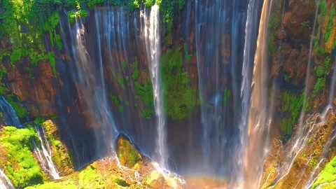 Waterfall in the forest Stock Footage 252435559