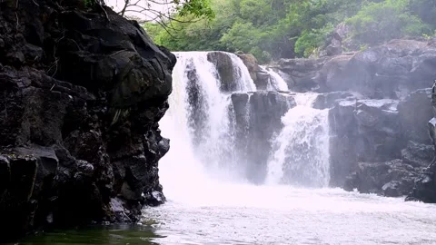 Waterfall in the forest 스톡 동영상 315340793