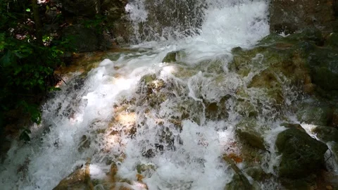 Waterfall in the forest at Khao Sam Roi Yot National Park Stock Footage 171056804