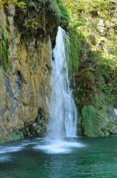 Waterfall in the forest Stock Photos